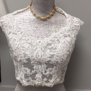Lace wedding dress top